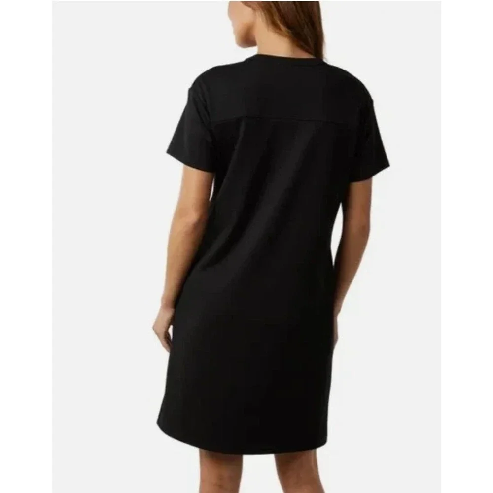 32 Degrees Cool T-Shirt Dress Black Short Sleeve Moisture Wicking Women’s Large - Picture 3 of 4
